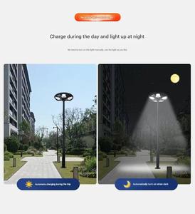 Réverbère solaire intégré LED lumière de jardin de jardin détection humaine ultra mince UFO <span class=keywords><strong>soucoupe</strong></span> volante lumière de jardin solaire - Product Image 5