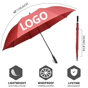 Produttore 2023 fabbrica più economico colorato lungo dritto ombrello pubblicitario o il giorno di pioggia