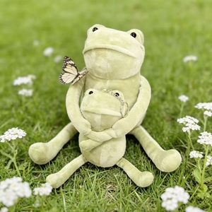 ตุ๊กตากบเศร้า ตุ๊กตากบสีเขียวร้องไห้ ขนาดพวงกุญแจและขนาดใหญ่สำหรับกอด พร้อมเม็ดถ่วงน้ำหนัก - Product Image 5