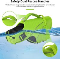 Gilet de sauvetage de luxe pour chien, réfléchissant, antidérapant, en polyester, avec ailettes, réglable et flottant, pour piscine et plage