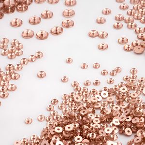Blossom YAXI 6mm Cuentas de diamante de resina epoxi con forma de <span class=keywords><strong>rosa</strong></span> y melocotón, con orificio central, para coser, dijes de nota musical, accesorios de joyería 262-6 - Product Image 2