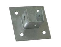 Plaque de base de poteau en profilé en C galvanisé à chaud, support sismique pour support de chemin de câbles en profilé en C 41x41 41x21