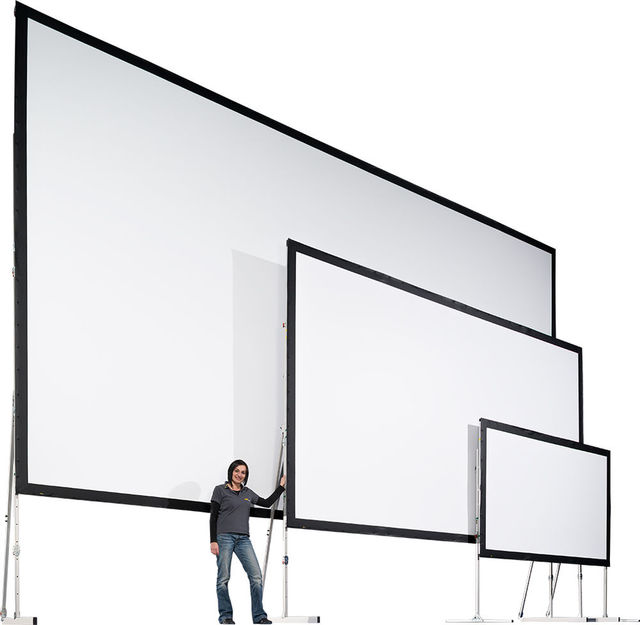 XJK 150 180 200 220 250 300 Inch 16:9 4:3 Front and Rear Fast Fold Projection Screen Portable Outdoor Projector Screen