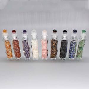 Frascos <span class=keywords><strong>Roll</strong></span>-on de Cristal de Roca Natural y Ámbar 2026 para el Alivio del Dolor de Cabeza, Frascos <span class=keywords><strong>Roll</strong></span>-on de Perfume de Aceites Esenciales de 10 ml con Bola Rodante - Product Image 3