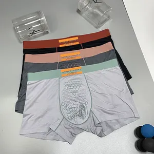 Paquete de 3 Calzoncillos Boxer de Algodón para Hombre, Ropa Interior Transpirable, Cómodos y Sexys, Tallas Grandes L-3XL - Product Image 1