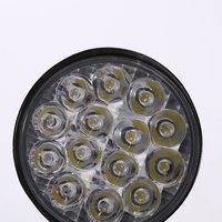 Phare de travail LED à double lentille 42W, feu antibrouillard, lumière de travail ronde 12V pour voiture, feux de conduite ronds pour camion