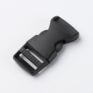 Hebilla de liberación lateral de plástico de 15 mm, ajustable, negra, para bolsos y mochilas - Product Image 2