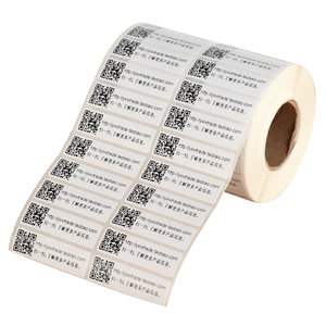 Custom <strong>Strong</strong> Self <strong>Adhesive</strong> Clear Security Tamper Resistant Unique PET <strong>Vinyl</strong> Water Proof QR Code <strong>Sticker</strong> - Product Image 3