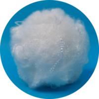 Fibre de polyester microfibre blanche 1.5D*51mm, type duvet, pour rembourrage