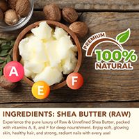 Beurre de karité pressé à froid, biologique, non raffiné, pur, pour hydrater la peau et les cheveux, étiquette personnalisée