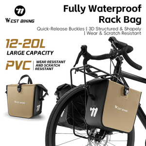 WEST BIKING 20L 全防水自行车包 快速释放式户外骑行徒步自行车后架包 车载配件 - Product Image 1