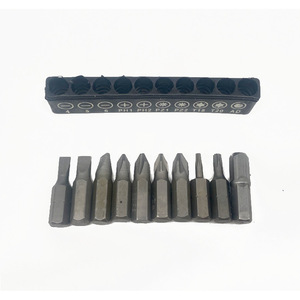 <b>Screwdriver</b> <b>Set</b> 10 Pc Magnetic Phillips <b>Bits</b> With Connector For Diy Repair - Product Image 3