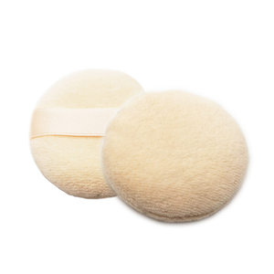 Houppette à poudre libre beige, éponge cosmétique douce pour fond de teint, outil de maquillage, avec emballage en boîte assortie - Product Image 2