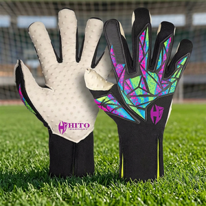 Guantes de Portero de Diseño Personalizado, Látex Aqua, Corte Medius, Espalda de Látex de Alta Espuma, Impresión de Silicona en los Dedos y Protección para el Pulgar - Product Image 3