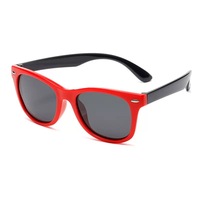 Lunettes de soleil polarisées pour enfants, monture intégrale en silicone, protection UV400, usage sportif, vente en gros auprès du fabricant (OEM/ODM)