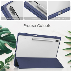 เคสหนังหรูหราใสกันกระแทกด้านหลัง,สำหรับ Samsung Galaxy Tab <span class=keywords><strong>S7</strong></span> <span class=keywords><strong>Fe</strong></span> <span class=keywords><strong>T736</strong></span>/Tab <span class=keywords><strong>S7</strong></span> Plus T970 - Product Image 6