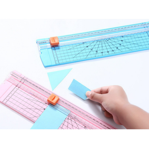 Cortador de papel resistente con bloqueo de seguridad-Hoja de precisión para oficina, artesanía y uso doméstico (diseño de abrazadera automática) - Product Image 2