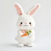 Vente en gros de jouets en peluche animaux, mini figurine de dessin animé, jouets en peluche lapin doux