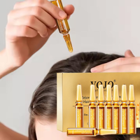 Traitement en ampoules anti-chute de cheveux VOJO en gros 10ml*10, essence régénérante pour la croissance naturelle, active les follicules pileux, OEM/ODM