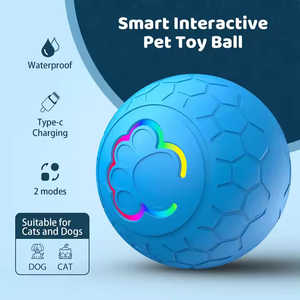 Balle de saut USB intelligente par gravité pour chiens Jouet électrique interactif pour animaux de compagnie Jouet résistant aux morsures à roulement automatique - Product Image 4