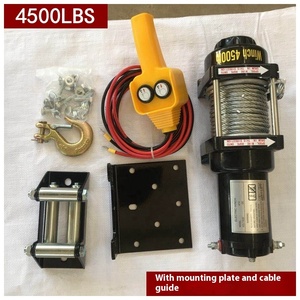 <strong>Electric</strong> <strong>Winch</strong> Machine <strong>12V</strong> Car Mounted Small Crane Hoist 24V 3000 Lbs Lifting Capacity Steel Traction Device Wire Rope Auto - Product Image 3