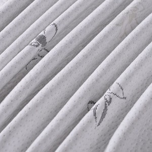 Matrasstof gebreid jacquardweefsel 100% DTY PE gecoat waterafstotend vlamvertragend rekbaar ademend biologisch effen matrasstof - Product Image 6