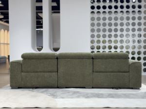 أريكة كهربائية حديثة من القماش بثلاثة مقاعد قابلة للتحويل مع شاحن يو إس بي من المصنع الأصلي - Product Image 5