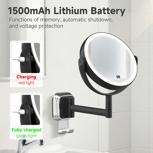 Màn hình cảm ứng Dimmable đèn <span class=keywords><strong>LED</strong></span> thắp sáng <span class=keywords><strong>Wall</strong></span> <span class=keywords><strong>Mount</strong></span> 10x <span class=keywords><strong>Magnifying</strong></span> Gương trang điểm gương cho phòng tắm - Product Image 5