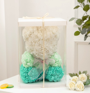 MG006 ours en peluche fleur Rose romantique <span class=keywords><strong>40</strong></span> Cm cadeau d'anniversaire saint-valentin Rose conservée ours en peluche avec <span class=keywords><strong>couronne</strong></span> - Product Image 2