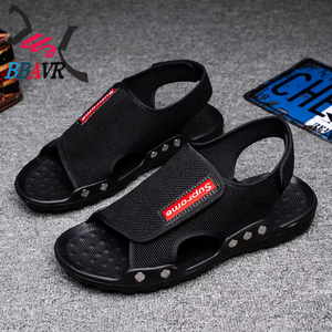 Sandalias de playa con suela suave, cómodas, de malla, transpirables, estilo británico, informales, para hombre - Product Image 4