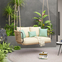 Chaise suspendue en corde tressée pour l'extérieur, chaise hamac pour patio et jardin sur le toit (1 place / 2 places) |   Vente en gros directe d'usine