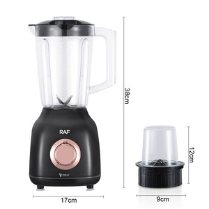 RAF 1.5L Electric Blender With Stainless Steel Blades For Smoothie Making Household Use Orange Color - Product Image 2