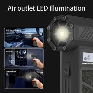 130000RPM 300G Schub Turbo Jet Fan Wind geschwindigkeit 52 mt/s elektrisches Gebläse Multifunktion aler Blas staub trockner 30W Schnell ladung - Product Image 5