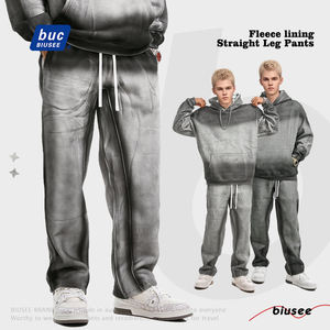 <span class=keywords><strong>Pantalones</strong></span> de chándal anchos vintage al por mayor, personalizados, de peso pesado, para <span class=keywords><strong>hombre</strong></span>, con cordón, forro polar, estilo oversize - Product Image 1