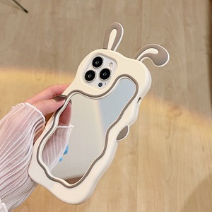3D Phim Hoạt Hình Thỏ Tai Silicone Điện Thoại Di Động Trường Hợp Đối Với Apple Cho iPhone 15 14 13 12 11 Pro Max Gương Chống Sốc Trở Lại Frosted <span class=keywords><strong>Cove</strong></span> - Product Image 1