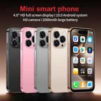 Ponsel pintar Mini 3G Android 10.0 Quad Core, ponsel pintar kartu SIM ganda dengan isi daya Cepat 2000mah 65w
