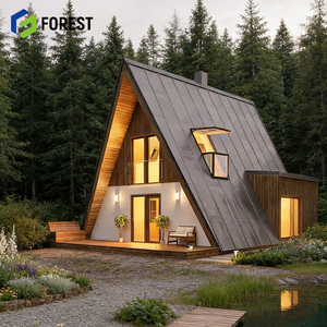 Villa préfabriquée moderne en acier léger avec terrasse sur le toit en option - Product Image 1