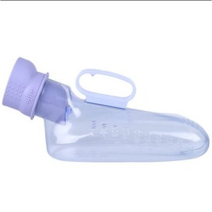 Portable Oval Plastic <b>Standing</b> Urinal For Men And Women With Hand Press Flush <b>Control</b> - Product Image 3
