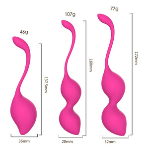 Ensemble de boules de Kegel en silicone pour femmes, entraînement des muscles du plancher pelvien, boules Ben Wa imperméables, exercices de resserrement vaginal pour débutantes - Product Image 3
