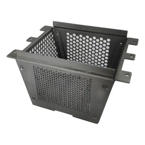 Custom perforated metal sheet box and sheet metal enclosure