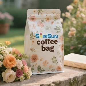 Bolsa de Plástico para Alimentos con Base y Cierre, Material Laminado, con Logotipo Personalizado, Bolsa para Café con Cierre, Impresión Digital - Product Image 3