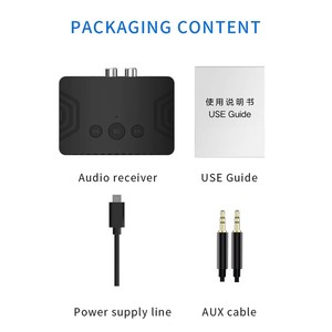 <span class=keywords><strong>Receptor</strong></span> de Audio <span class=keywords><strong>Bluetooth</strong></span> 5.3 R20 con Reproductor USB, Conector RCA AUX 3.5mm para Auto, Altavoz, Auriculares - Product Image 1