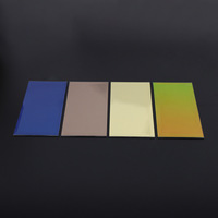 Réflecteurs de lentilles en acrylique de couleur personnalisée simple face au design moderne Autocollants muraux décoratifs en plexiglas Miroirs de courtoisie