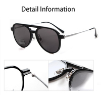 Ultem – monture de lunettes de soleil pour hommes avec Clip, lunettes magnétiques polarisées pour hommes, lunettes de Temple en titane