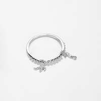 FUAMAY 925 argent Sterling mignon Animal pendentif anneau mode délicate pieuvre et hippocampe pendentif anneau pour les femmes