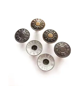 Metal botón 15mm 21mm 25mm botones broche flor hueco capa invisible botones moda hebilla negro oro plata