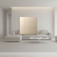 Interrupteur mural intelligent KNX/GVS/K-bus/OEM/ODM Waltz Lighting, contrôle de scène, bouton poussoir pour volet roulant avec capteur de température intégré