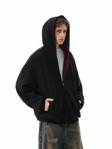 Unisex Heavyweight 1000gsm Biểu Tượng Tùy Chỉnh Quá Khổ Áo Thun Hoodie Phong Cách Đường Phố Trở Lại Drop Shoulder Baggy Thêu Mùa Thu - Product Image 2