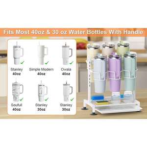 Estante de almacenamiento de tazas aislado de gran capacidad para el hogar, cocina, estante de almacenamiento, compartimento - Product Image 3