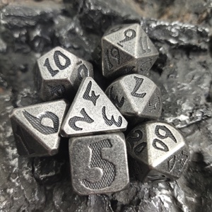 Prix usine <span class=keywords><strong>Top</strong></span> Fashion métal polyédrique dés ensemble pour donjons et Dragons RPG jeu dés jouets accessoire - Product Image 4